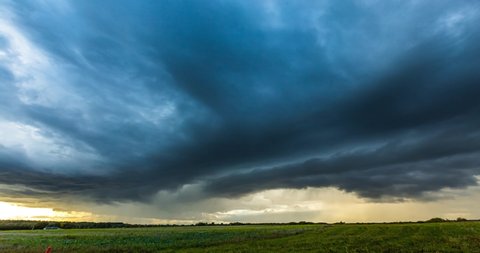 Timelapse video of comming storm clouds in Lithuania