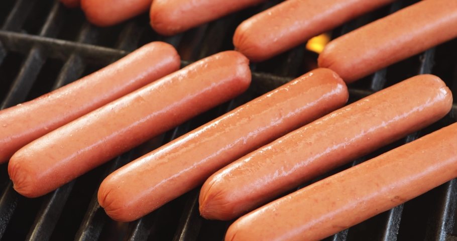 hot-dogs-and-meat-on-the-grill-image-free-stock-photo-public-domain