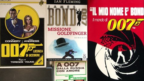 Italy, 60s-90s: Italian books of Ian Fleming's James Bond 007
