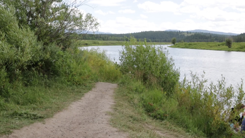   in USA  grand teton  national  park the beauty of amazing nature tourist destination
