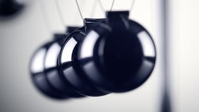 The chrome balls of a Newton’s Cradle colliding in slow motion - Powered by Shutterstock - Get 15% off with code: PIKWIZARD15