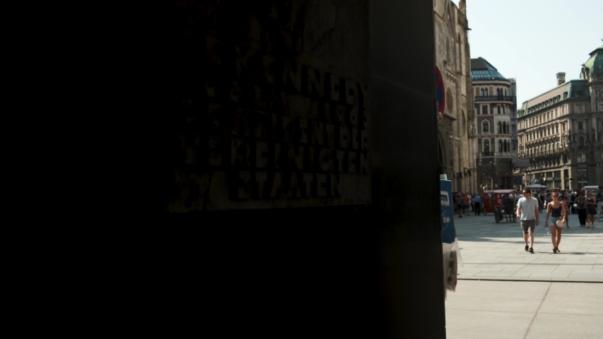 Vienna, Austria - September 1, 2019: Revealing Shot Of Gothic St. Stephan Cathedral in Vienna