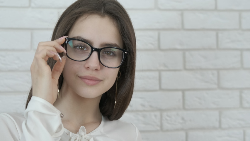 Cute Girl With Glasses