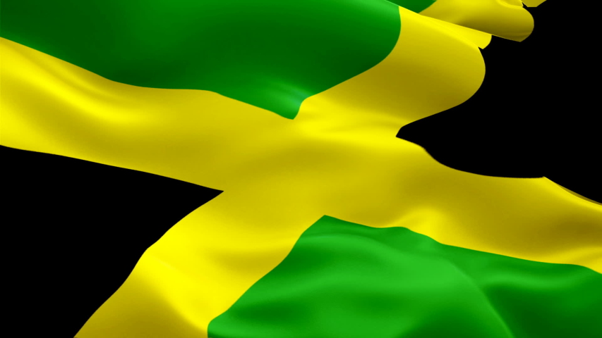 Jamaican Flag Closeup 1080p Full Stock Footage Video 100 Royalty Free 1037885648 Shutterstock
