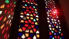 Beautiful stained glass windows with sunlight in the background - Powered by Shutterstock - Get 15% off with code: PIKWIZARD15