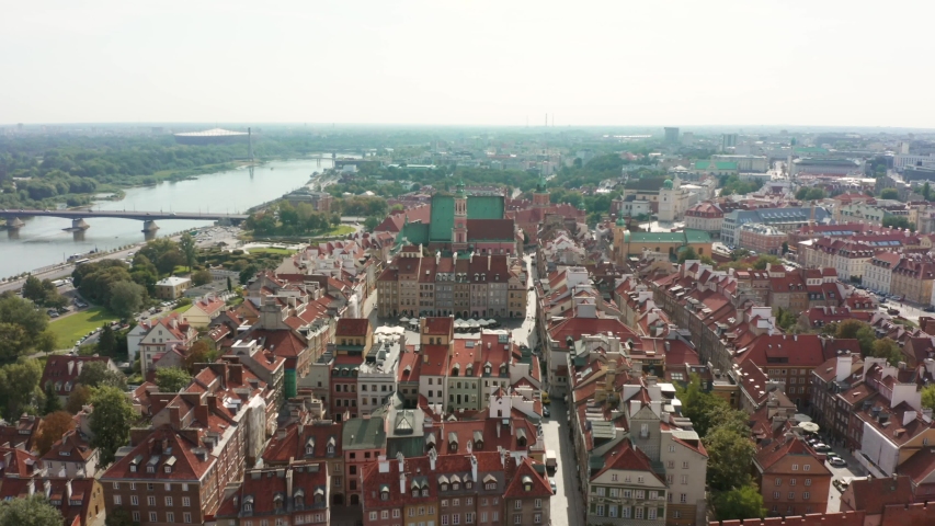 Aerial View Of Old Buildings, Stock Footage Video (100% Royalty-free ...