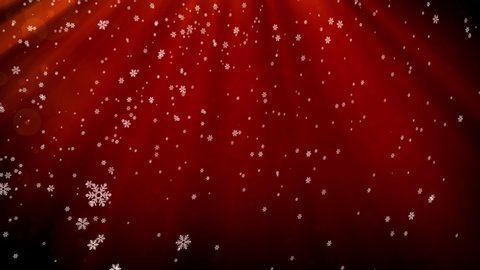Christmas Snowflakes on  Background looped nature