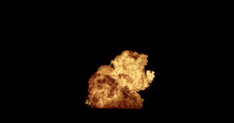 beautiful animation of the explosion process of pyrotechnic products and the release of a large amount of flame
