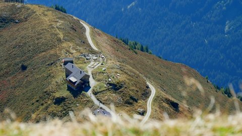 Starkenburger Hut in Stubaital, Austrian Alps.