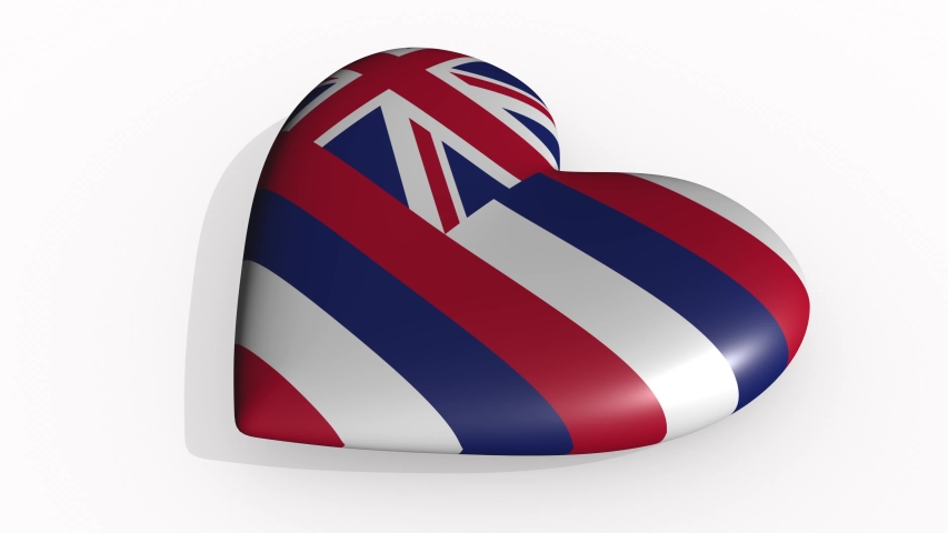 Hawaii heart beats and casts a shadow, loop.