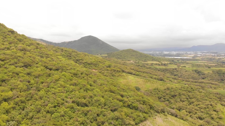 Bautiful landscape of the hills at Estado de México