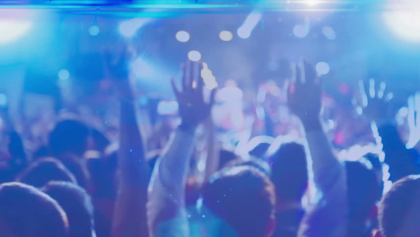 Royalty-free Footage of a crowd partying, dancing at a concert ...