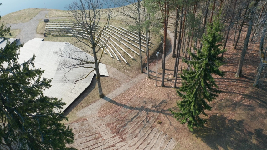 Open air stage in the forest