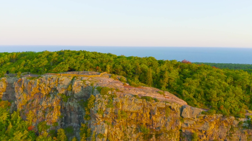 Aerial View of Forest in Michigan