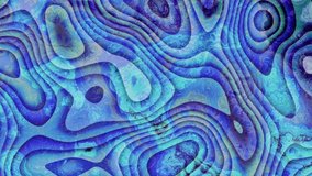Moving random wavy texture. Psychedelic wavy animated abstract curved shapes. Looping footage.