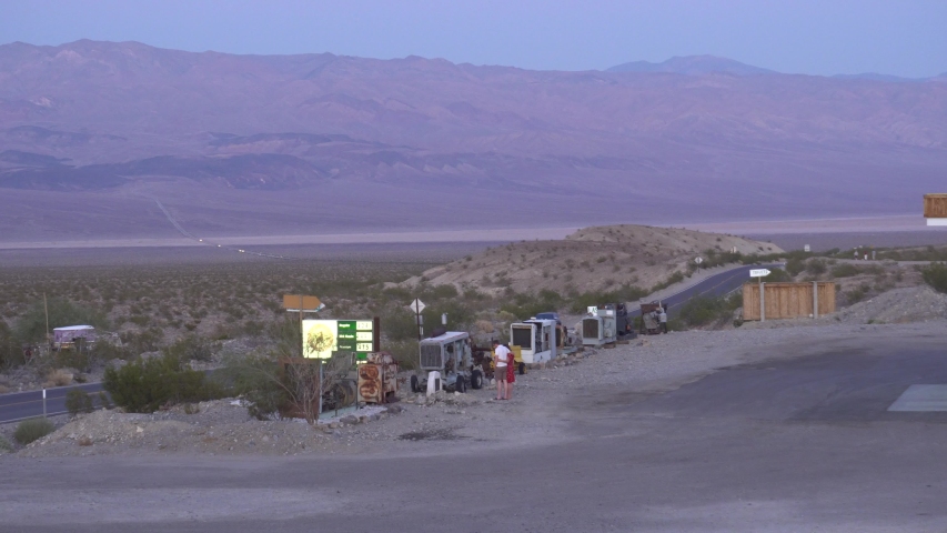 View of a Gas Station in the Middle of The Death Valley, California, on 5 September 2019