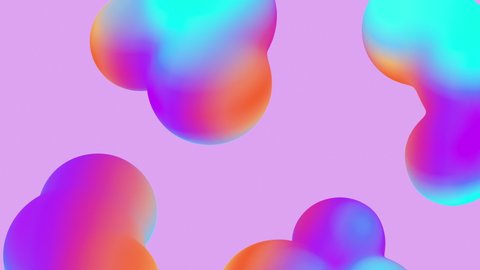 3d Animation of Futuristic Colourful Liquid looped. Water Liquid Gradients with modern colors. Abstract  Minimalistic Cover Footage Stylish Sample Closeup
