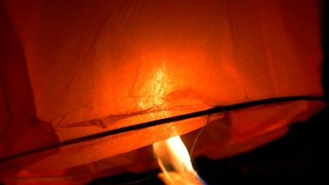 A sky lantern or Kongming lantern or Chinese lantern, is a small hot air balloon made of paper, with an opening at the bottom where a small fire is being suspended. Night sky candles or fire balloons.