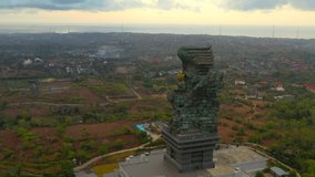 Garuda Wisnu Kencana statue. GWK 122-meter tall statue is one of the most recognizable and popular attractions of island Bali, Indonesia