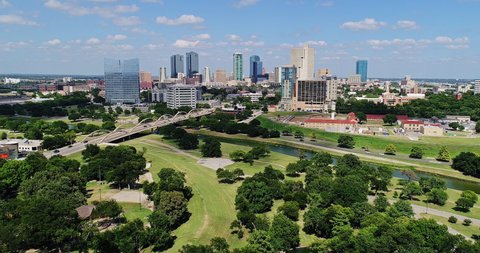 Downtown Fort Worth Daytime Aerial
