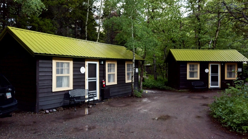 Exterior view of the Swiftcurrent Motor Inn at Glacier National Park