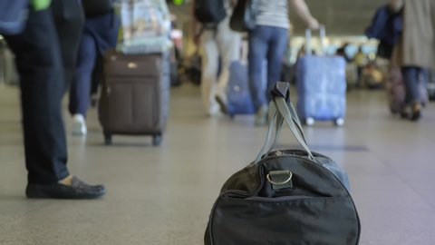 Bag Explosives Left By Terrorist Airport Stock Footage Video (100% ...