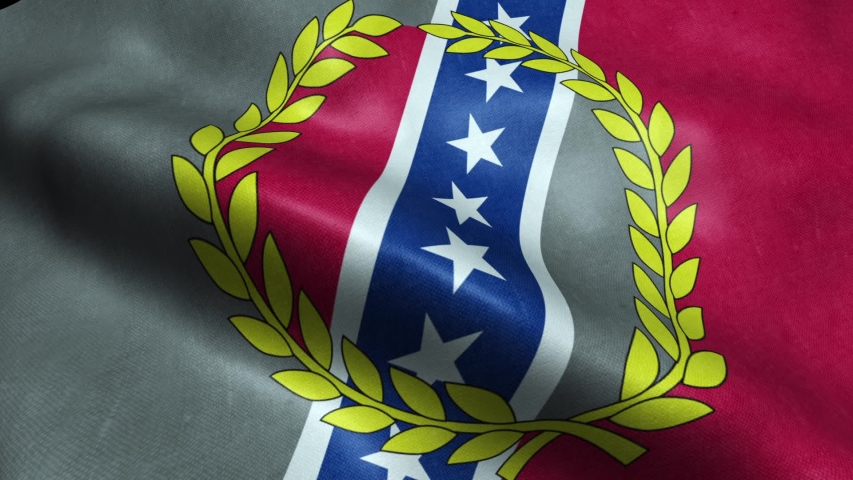 Flag of Montgomery USA City Seamless Looping Waving Animation