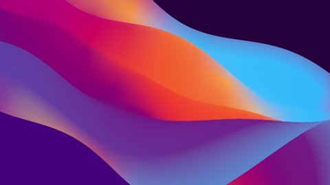 Creative design of 3d background with Neon Colors and Liquid gradients . Neon colors vibrant gradients 3d animation seamless loop in 4K. Abstraac colorful wave backdrop seamless loop.