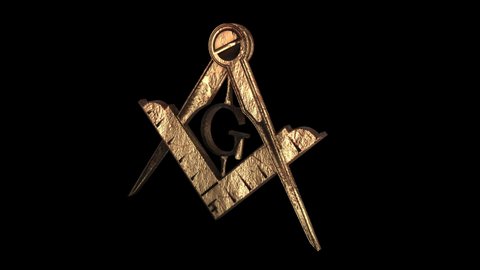 Free Mason - rotation loop - Masonic symbols animation