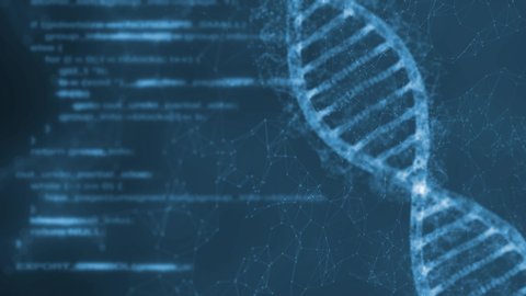 Dna Double Helix Structure Rotation On Stock Footage Video (100% ...