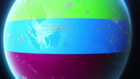 LGBTQ World. Pride Planet, connected people. Full Hd animation