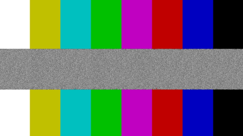 4K tv static noise color bars tv test, no signal, with copy space | Shutterstock HD Video #1038295991