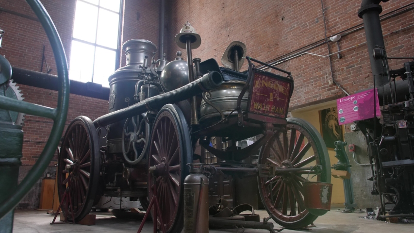 Firetruck on display grandfather grandfather