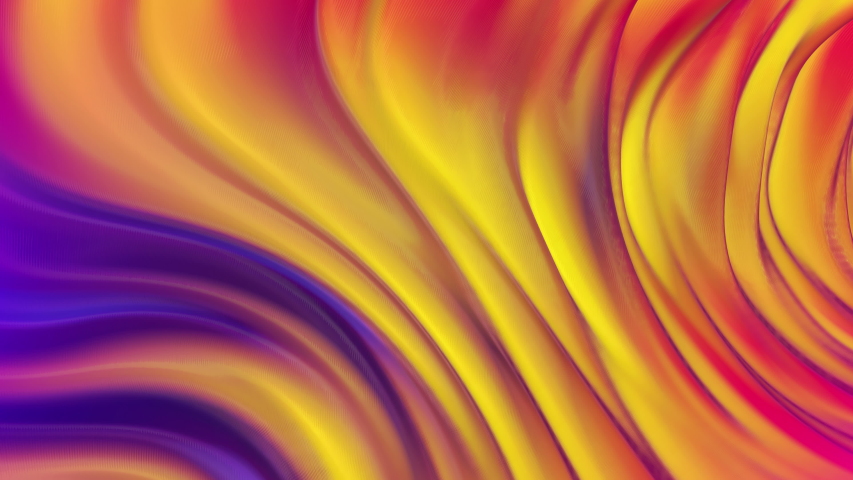 Modern gradient mobile phone yellow magenta red purple color wave background. Infinite loop cycle sequence.