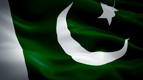 Pakistan waving flag. National 3d Pakistani flag waving. Sign of Pakistan seamless loop animation. Pakistani flag HD resolution Background. Pakistan flag Closeup 1080p Full HD video for presentation
