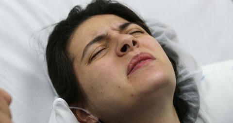 
Woman in labor at hospital
