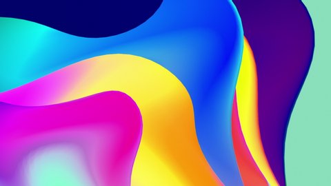 Liquid gradient colors shapes. 3d animation looped. Graphic design elements. Modern minimal animation design concept. Abstract colorful banners. Dynamic futuristic shapes for 