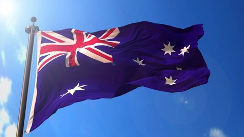 Flag of Australia Waving Stock Footage Video (100% Royalty-free) 31865923 Shutterstock