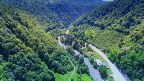 Montenegro/Balkans 9.4.2018 video from Montenegro,taken by drone camera 