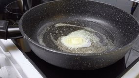 Video of melted butter in the iron skillet