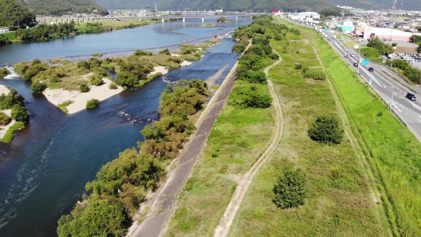 Yosii river in Okayama prefecture, Japan