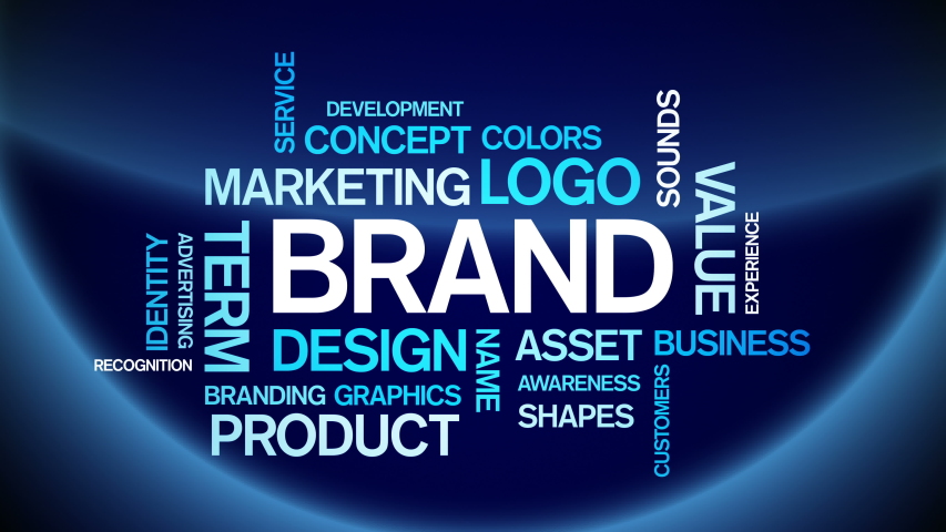 4k Brand Animated Tag Word Cloud,Text Design Animation,Kinetic Typography. 