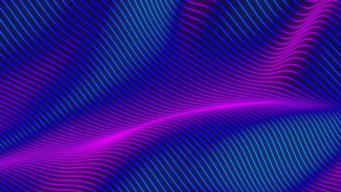 Looped animation. Abstract colorful wavy background in bright rainbow colors. Modern colorful wallpaper. 3d rendering.