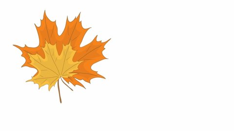 Maple Leaf Triangular Style Dropped Shadow Stock Vector (Royalty Free ...