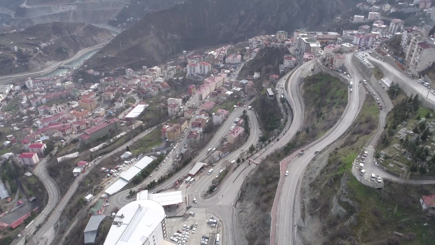 In artvin city view in turkey