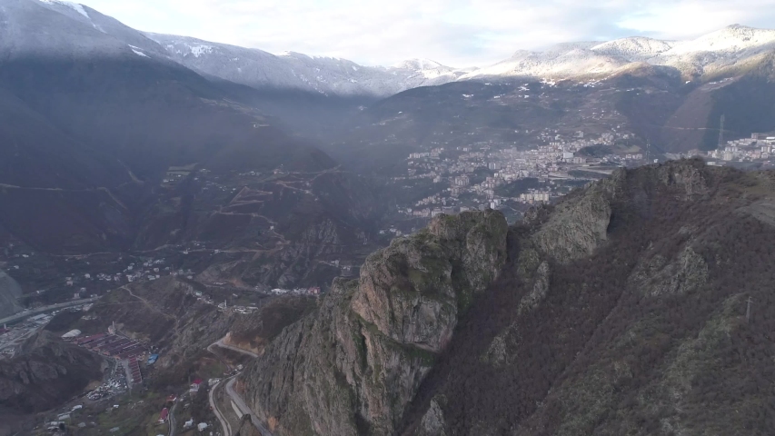 In artvin city view in turkey