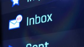 Cursor pressing on inbox folder, checking mail or texts, communications. Computer screen close-up - Powered by Shutterstock - Get 15% off with code: PIKWIZARD15