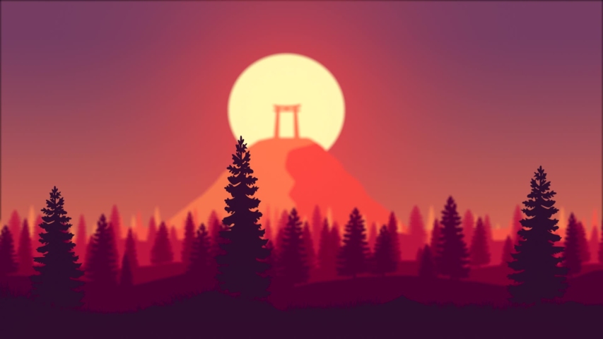 Animated Sunset Wallpaper