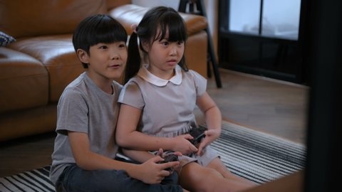 Holiday concept. Children are playing games with fun. 4k Resolution.の動画素材