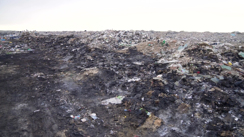 Waste dump in South America in Peru